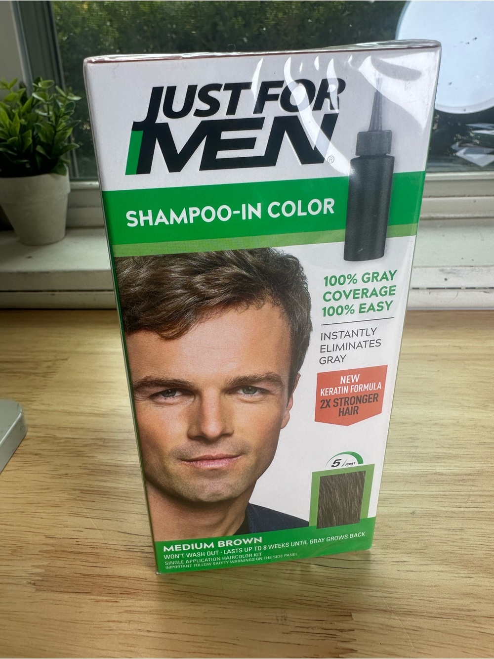 Just for men Shampoo-In Color - Medium Brown set of three boxes